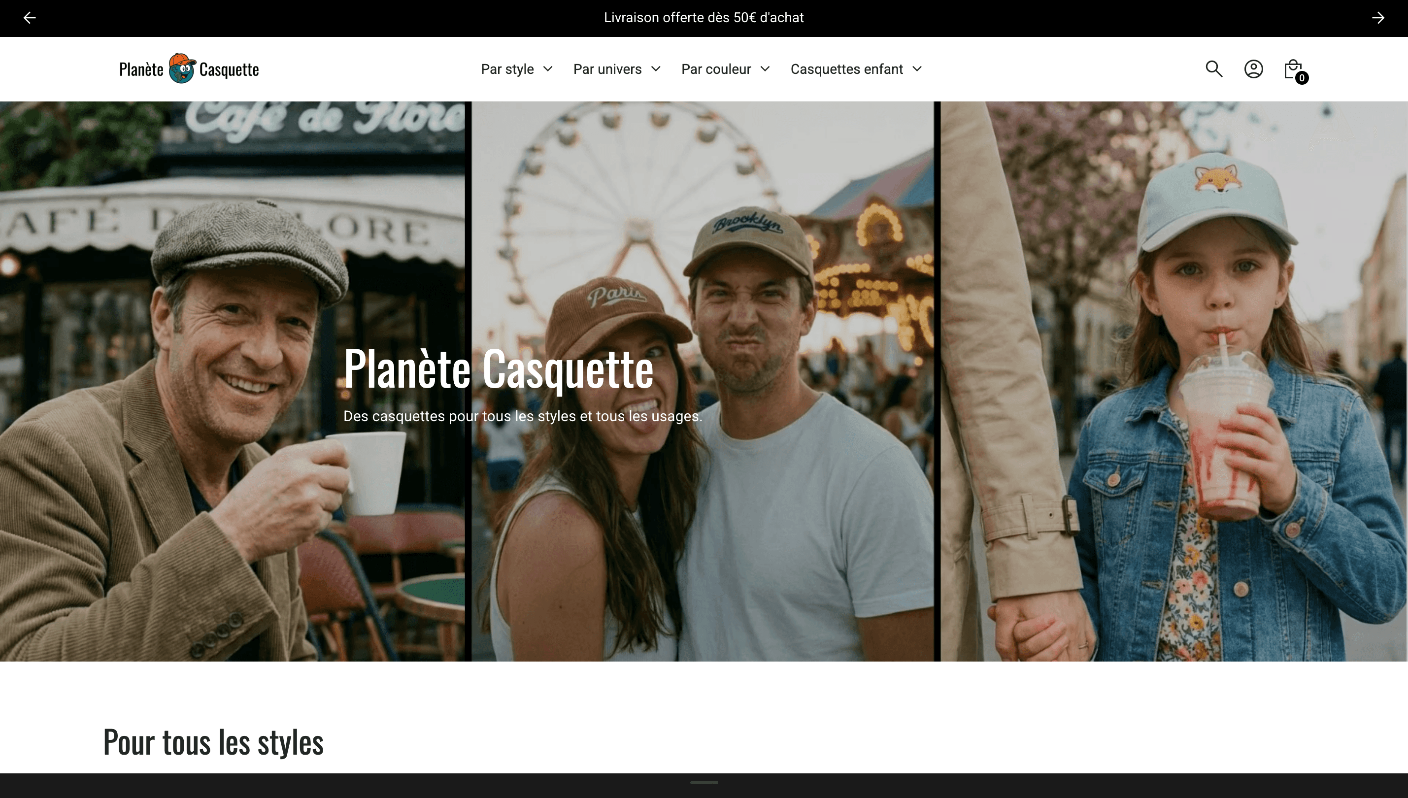 Planète Casquette - capture 1